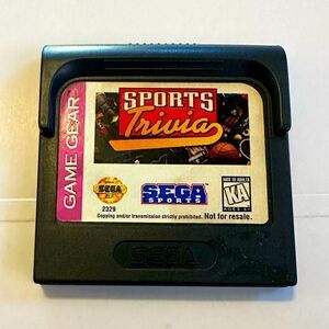 SPORTS TRIVIA (SEGA GAME GEAR) in perfect working order